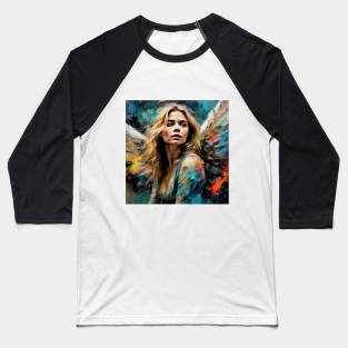 Angel with Chloë  Moretz face Baseball T-Shirt